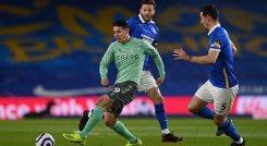 James Rodríguez actuó hoy con el Everton frente al Brighton