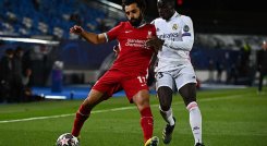 Partido entre el Real Madrid y Liverpool en cuartos de final de la Liga de Campeones.