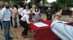 “Hoy estamos escribiendo una nueva historia con los mismos actores, dos pueblos unidos por lazos de sangre”: vicepresidenta./FOTO: La Opinión