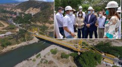 El nuevo puente de El contará con 140 metros de longitud y tendrá una inversión de $40 mil millones. / Foto: Presidencia