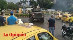 Las autoridades hicieron presencia en estas protestas./Foto: La Opinión
