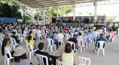 Aspecto del cabildo abierto que se cumplió ayer en el Centro Integral Comunitario del barrio San Antonio de El Zulia. / Foto Alfredo Estévez/ La Opinión 