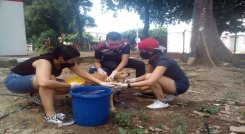 Este voluntariado busca que las personas tomen conciencia ante la responsabilidad de los animales que conviven en los entornos cercanos./Foto: Cortesía.