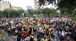 Nueva jornada de manifestaciones en Cúcuta.