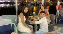 Paola Andrea  de 20 años y Santiago de 9, comparten gran parte de su tiempo con sus padres.