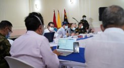Con la participación del ministro de Agricultura, Rodolfo Zea, se llegó a un acuerdo con los arroceros de Norte de Santander. / Foto: Gobernación
