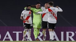 River Plate ridiculizó a Santa Fe y logró una hazaña en la Libertadores./Foto: AFP
