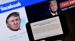 El veto a Trump afectó igualmente a su cuenta en Instagram, propiedad de Facebook. Y otras plataformas como Twitter y YouTube también removieron las cuentas del entonces presidente. / Foto: AFP