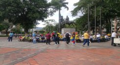 Jornada de protestas desde el parque Simón Bolívar de Cúcuta./Foto: La Opinión