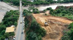 Desde ayer se iniciaron los trabajos del nuevo puente Mariano Ospina/.Foto Cortesía