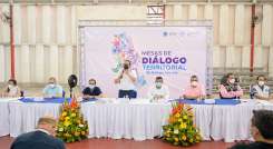 Aspecto de la instalación de las Mesas de Diálogo y Concertación para la negociación en Norte de Santander, cumplida en la Universidad Francisco de Paula Santander. / Foto cortesía