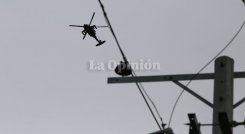 Helicóptero sobrevolando Cúcuta. 
