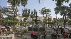Fuente parque Santander.