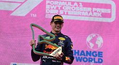 Max Verstappen, ganador del Gran Premio de Austria.