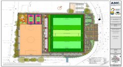El plano del proyecto de infraestructura deportiva ha sido modificado en varias ocasiones, pero aún la comunidad del barrio Niza no está conforme con lo propuesto desde el Área Metropolitana de Cúcuta (AMC).  / Foto: suministrada