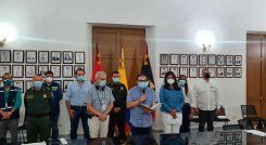 El Gobierno Nacional y las autoridades regionales analizaron la situación de orden público de Tibú/Foto Cortesía