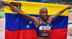 Yulimar Rojas, saltadora venezolana que busca la medalla de oro en Tokio 2020