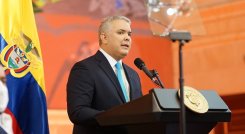 El presidente Iván Duque en la instalación de las sesiones del Congreso. /Foto Colprensa