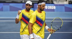 Juan Sebastián Cabal y Robert Farah alcanzaron la mejor ronda en la historia del tenis colombiano en los Juegos Olímpicos.  /Foto: Comité Olímpico Colombiano