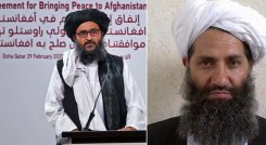  Los talibanes están dirigidos por Haibatullah Akhundzada (derecha), mientras que el mulá Abdul Ghani Baradar (izquierda), cofundador del movimiento, encabeza el ala política. / Foto: AFP