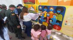 A través de mural, Gobernación sensibiliza sobre el delito de trata de personas. / Cortesía/ La Opinión 