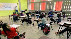 En la Institución Educativa Monseñor Jaime Prieto Amaya hay dos jornadas, una que va desde las 6:30 de la mañana hasta el mediodía y otra desde las 7:30 de la mañana hasta la 1:00 de la tarde. /Foto: Cortesía/ La Opinión 