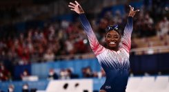 Simone Biles, gimnasta estadounidense. 