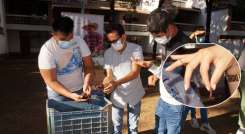 Los jóvenes aprendieron a crear lombricompostaje. / Foto: Cortesía