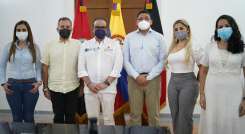 Firmantes del convenio para iniciar los estudios y diseños del Centro de Convenciones de Villa del Rosario. / Foto cortesía 