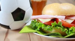 Hamburguesas en las eliminatorias de fútbol.