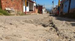 Estado de vía en Chinácota