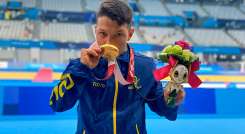 Con cuatro medallas, Nelson Crispín fue el más ganador de los colombianos. 