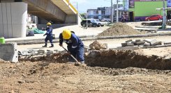 Con el objetivo de entregar la obra el próximo mes, avanzan los trabajos de terminación. / Jorge Gutiérrez/ La Opinión