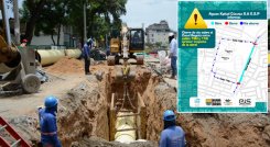 Aguas Kpital señaló que el macro proyecto tiene una inversión de 1.800 millones de pesos, con una longitud de 540 metros en tubería y una duración de las obras de tres meses. / Foto: La Opinión