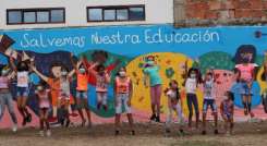 Sardinata hizo parte de la campaña salvemos la educación./Foto Cortesía