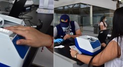 El proceso de biometría se hace con unos equipos nuevos. / Foto: Pablo Castilo