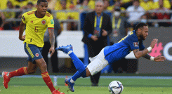 Empate de Colombia ante Brasil 