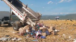 La Secretaría de Hacienda fue la encargada de destruir el contrabando./Foto cortesía