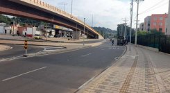 Intersección vial de Cuatro Vientos./Foto Orlando Carvajal