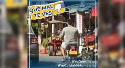 ¡Qué mal te ves! Así exponen a infractores en Los Patios./Foto: cortesía