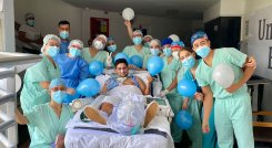 Saliendo del hospital