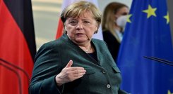 A Merkel "se la ve como la líder 'de facto' de la Unión Europea./AFP