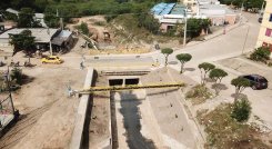 Box culvert que construyó la alcaldía en Cormoranes./Foto cortesía
