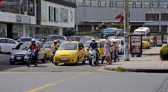 Tráfico en las calles de Cúcuta