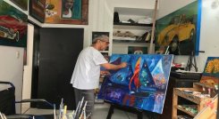 Fernando ya llegó a los 63 años, acumulando en menos de una década experiencia en las artes plásticas. /Cortesía para La Opinión
