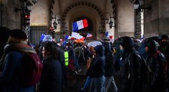 Movilización en Francia.