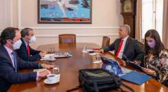 En el encuentro estuvieron la consejera presidencial para las Regiones, Ana María Palau; y el director de Migración Colombia, Juan Francisco Espinosa.