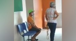 ¿Mujer amarró a su esposo para llevarlo a vacunar contra el COVID-19?