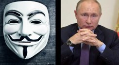 Anonymous declara ciberguerra a Putin y advierte ataques sin precedentes./Foto: internet