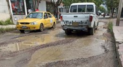 Las calle se encuentran en mal estado